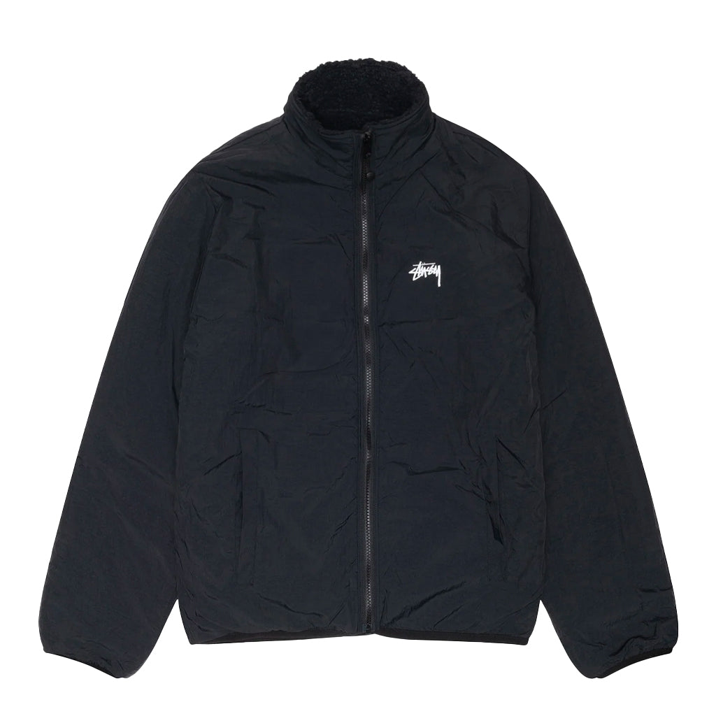 Stüssy - Jacket - Sherpa Reversible Jacket - black
