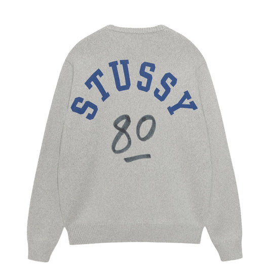 Stüssy - Knit Sweater - Handwritten - heather grey - INSTORE ONLY!