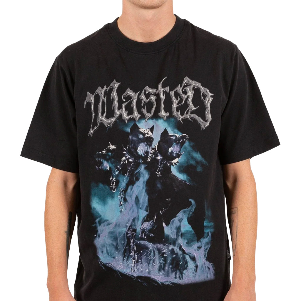 Wasted Paris T-Shirt Knight Core faded black