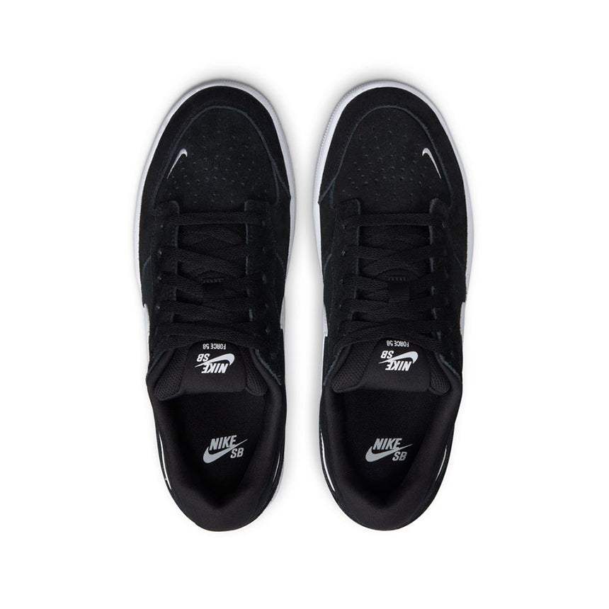 Nike SB Force 58 black / white top view