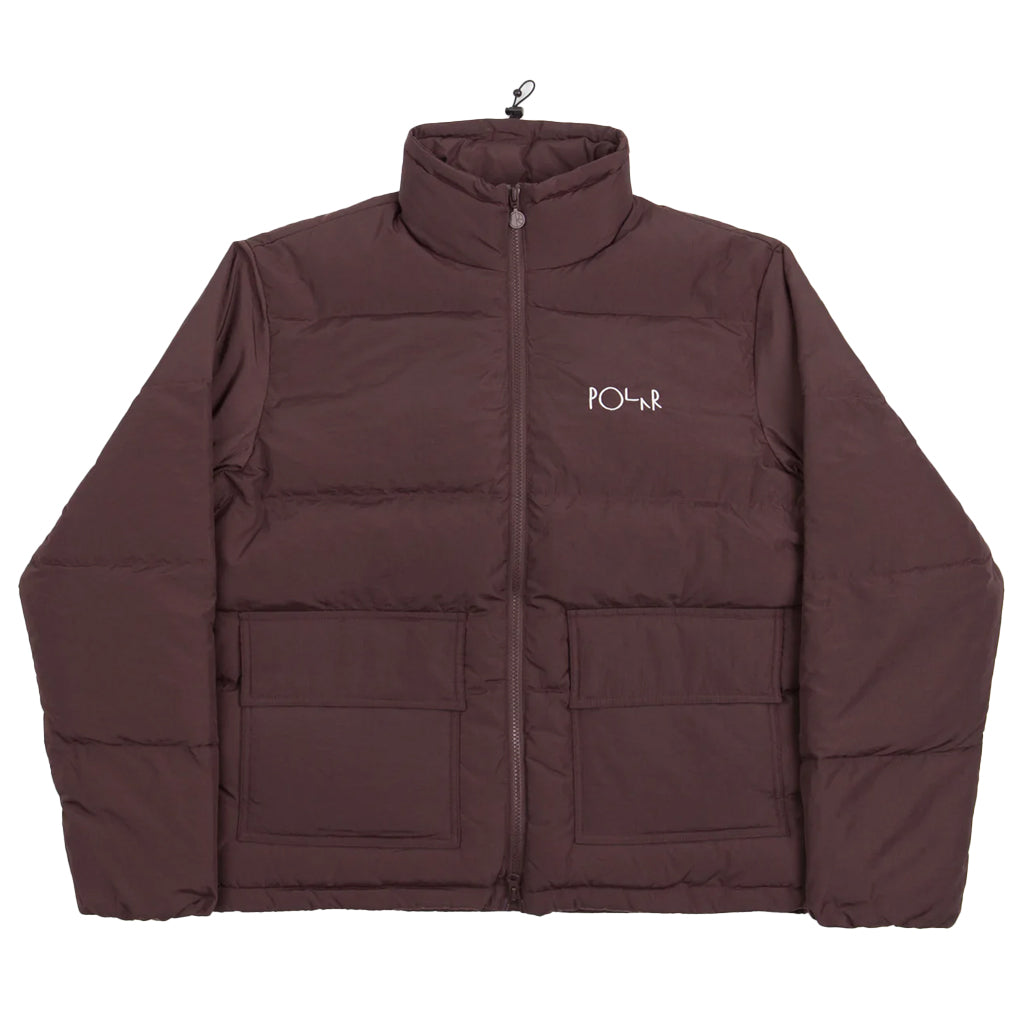 Polar Skate Co. Jacket Pocket Puffer bordeaux
