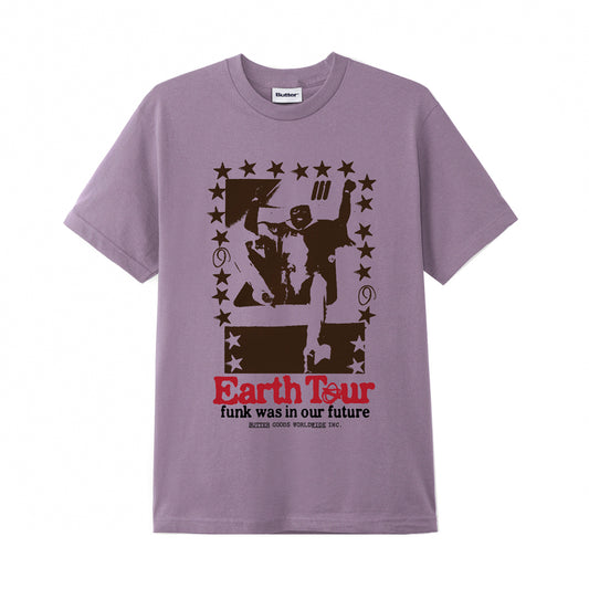 Butter Goods - T-Shirt - Earth Tour - washed berry