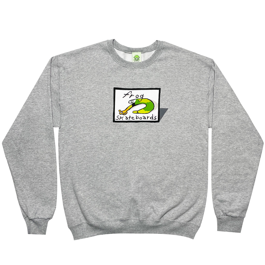 Frog - Crewneck - Classic Logo - athletic grey
