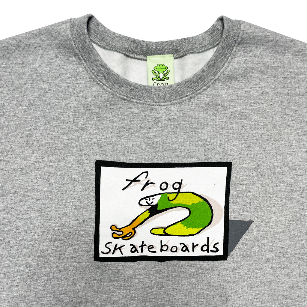 Frog - Crewneck - Classic Logo - athletic grey