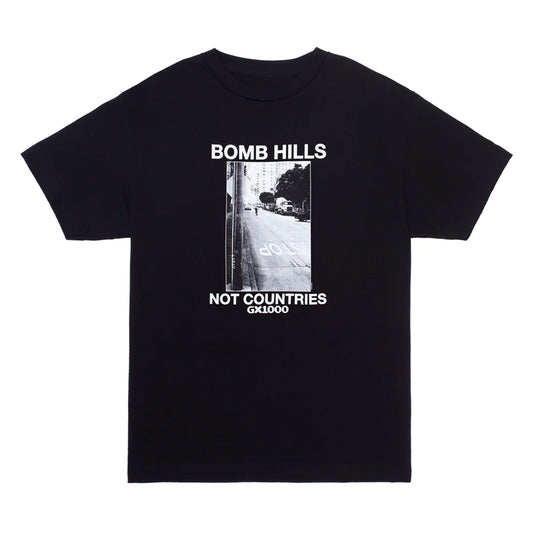 GX 1000 T-Shirt "Bomb Hills Not Countries" black