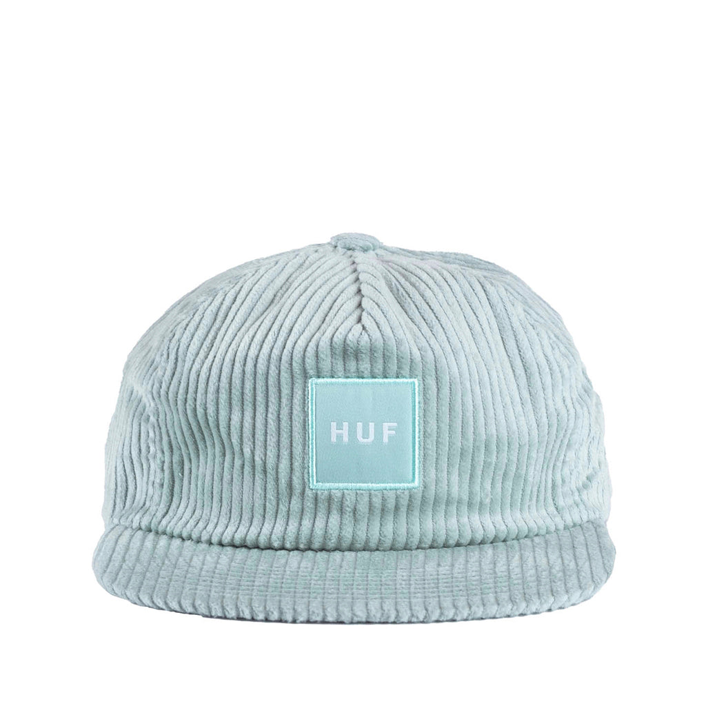 HUF Box Logo Cord 5 Panel Hat mint