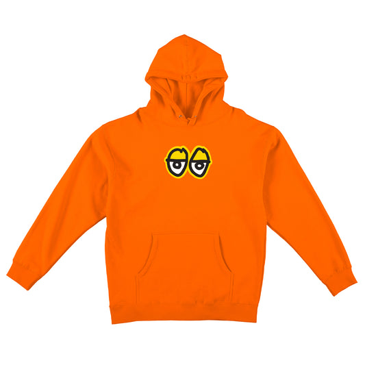 Krooked - Hoodie - Krooked Eyes LG - orange - Online Only!