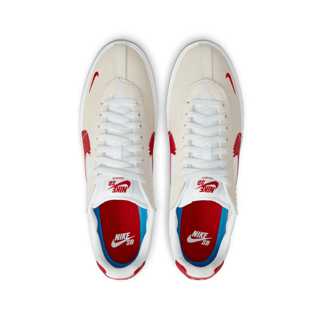 Nike SB BRSB white red navy Cortez - top view