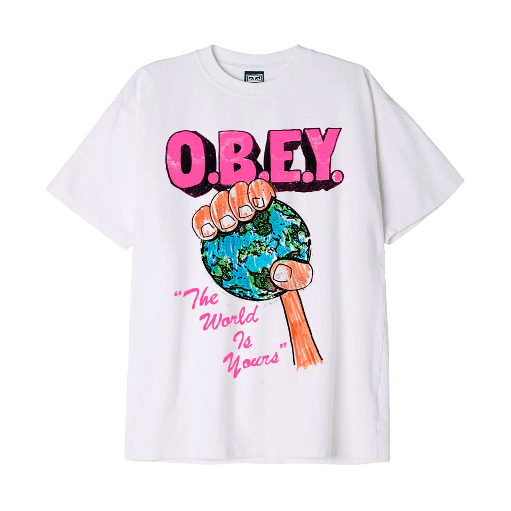 Obey - T-Shirt - The World Is Yours - white - Online Only!