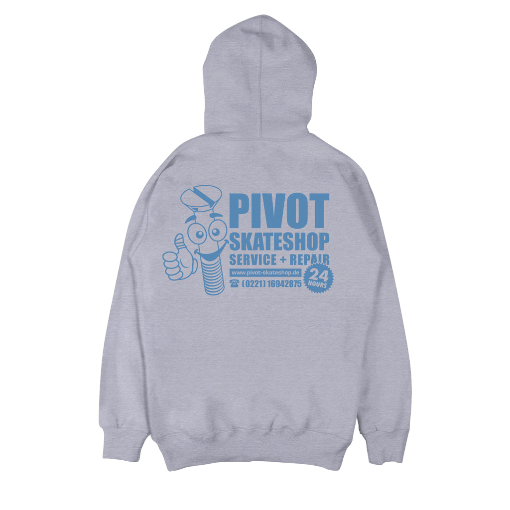 Pivot Skateshop Hoodie Service heather grey