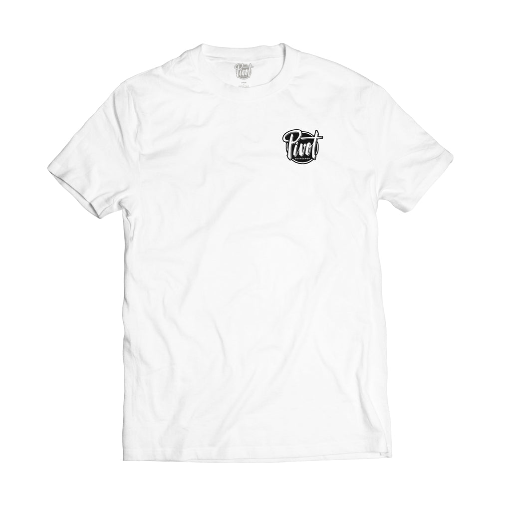 Pivot Skateshop - T-Shirt Logo - white