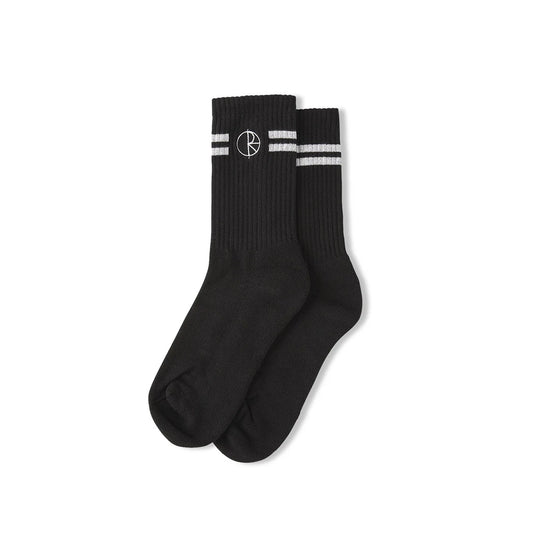 Polar Socks - Stroke Logo - black