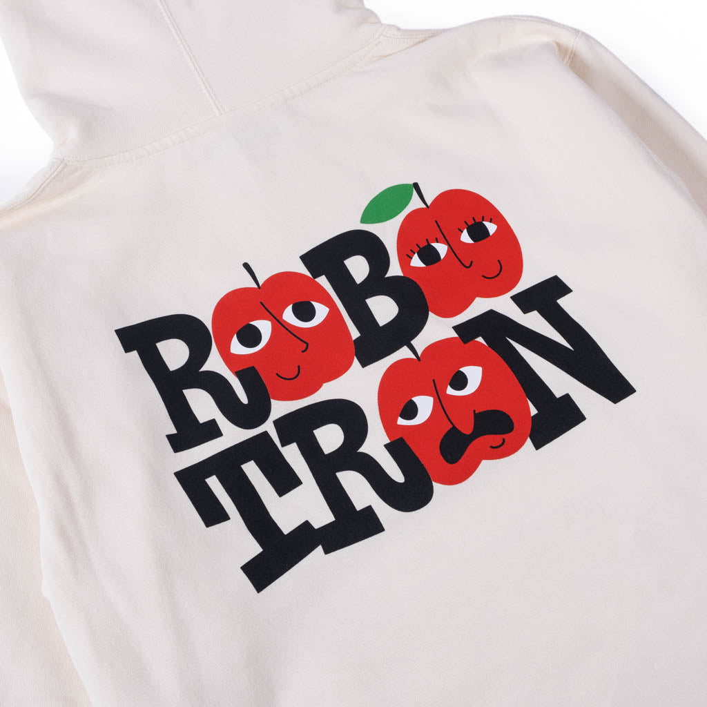 Robotron Hoodie Apples bone white