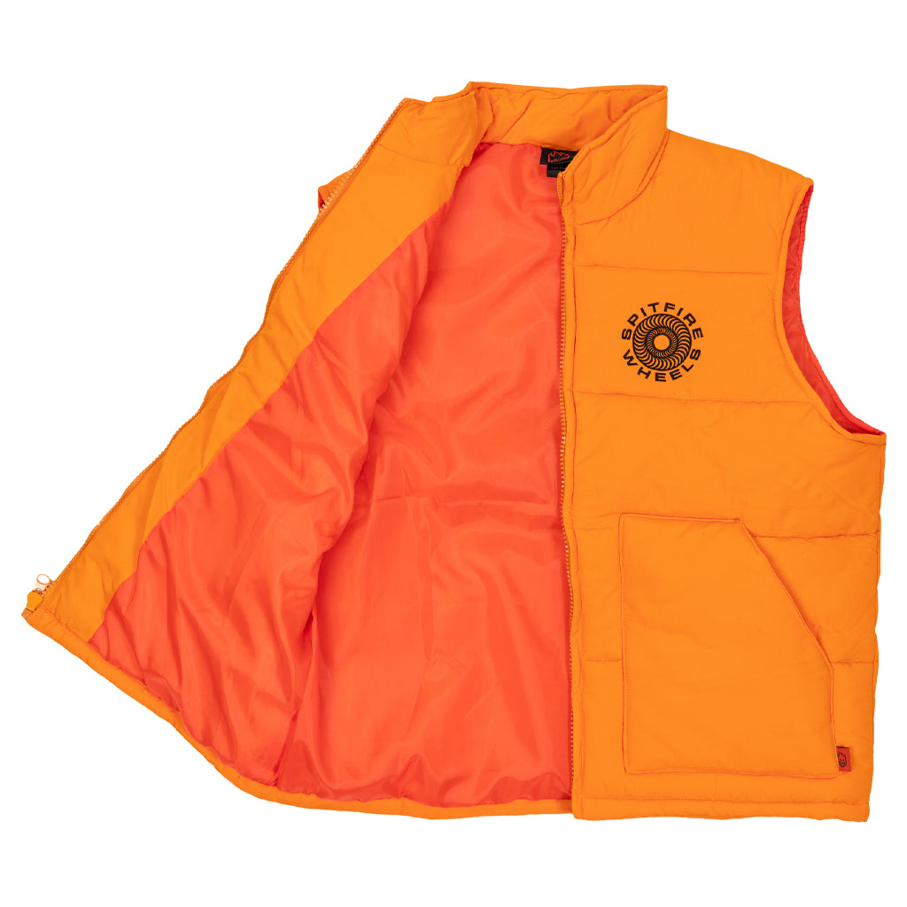 Spitfire Puff Vest Classic ´87 Swirl  orange/black