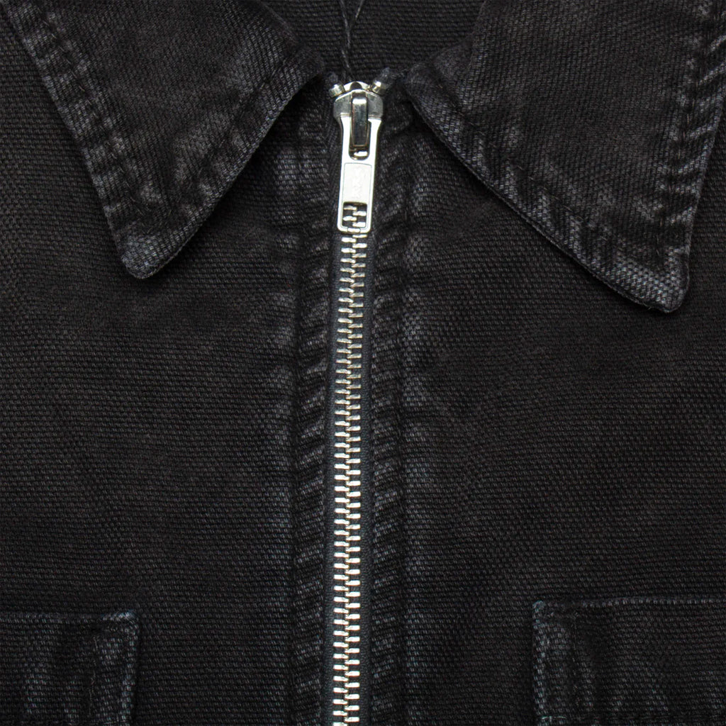 Stüssy - Jacket - Washed Canvas Zip - black