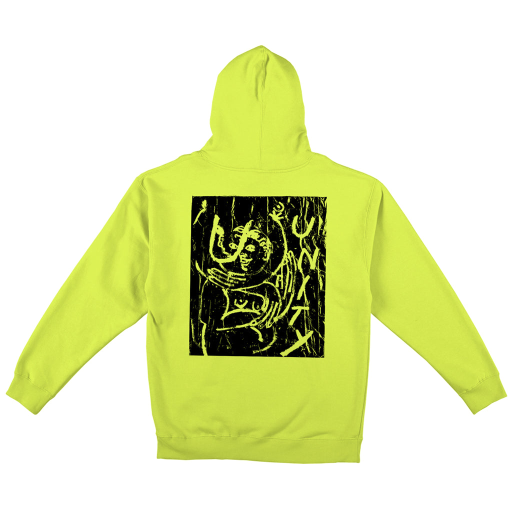 Unity Hoodie "Banners" safety green
